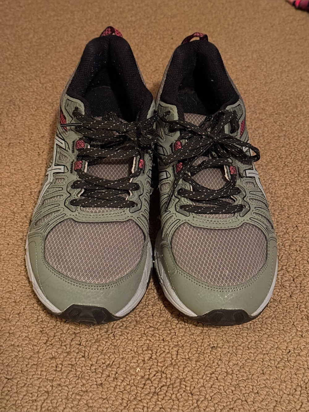 ASICS GEL-Venture 7 Women’s Size 9 Trail Running Shoes Gray Pink